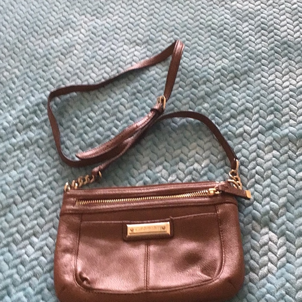 NWOT Calvin Klein crossbody 9x7 in cognac color